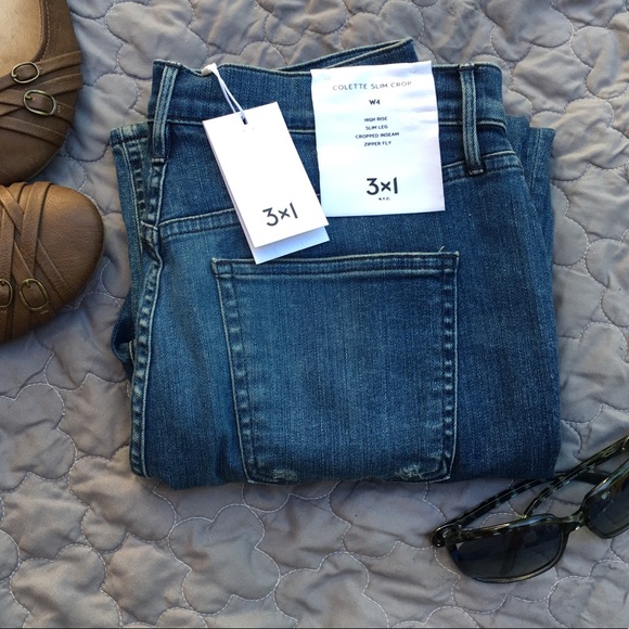 3x1 W4 Colette Slim Crop High Rise Jeans - Picture 3 of 8